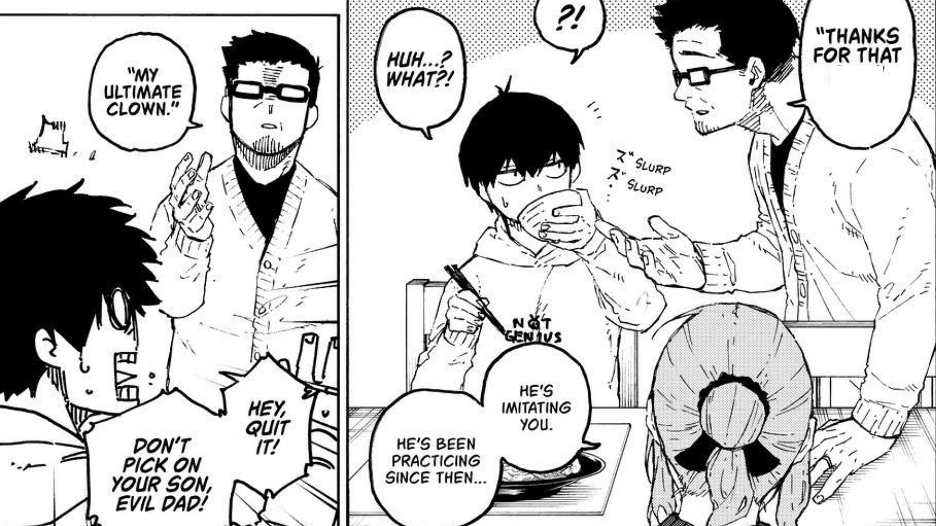 Yoichi and Issei Isagi as seen in Blue Lock chapter 304 (Image via Kodansha)